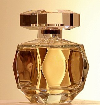 100ml gold color cosmetic glass perfume bottle