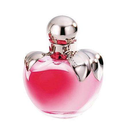 apple shape perfume bottle with leave and metal cap