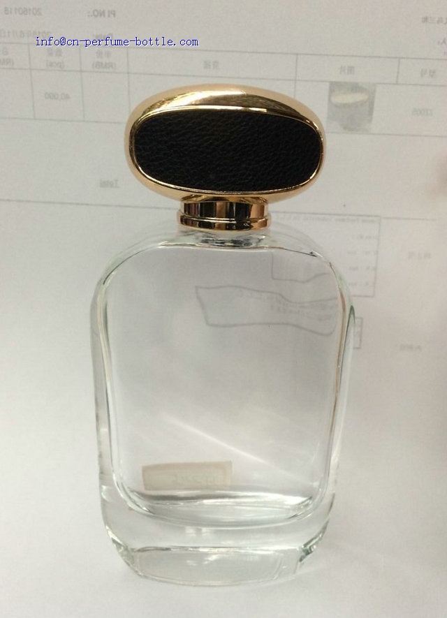 leather cap perfume bottle