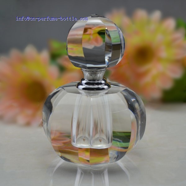 crystal round perfume oil bottle