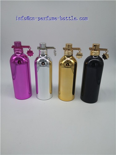100ml metal glass bottle with copper accessories