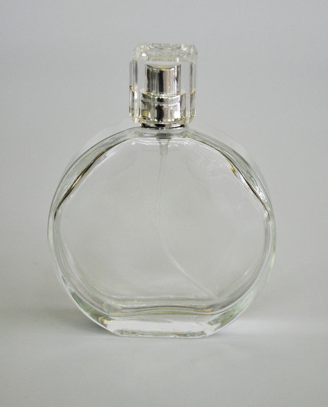 100ml round empty transparent perfume bottle with surlyn cap