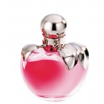 apple shape perfume bottle with leave and metal cap