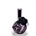 black lace flower cover perfume bottle with caps round design perfume bottle