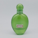 round shape glass perfume bottle with round lid