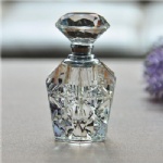 diamond shape crystal bottle