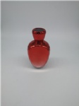 red painting glass perfume bottle