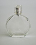100ml round empty transparent perfume bottle with surlyn cap