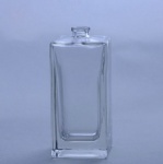 100ml square empty transparent perfume bottle with surlyn cap