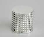 17.2mm silver zinc alloys light weight customized metal screw caps